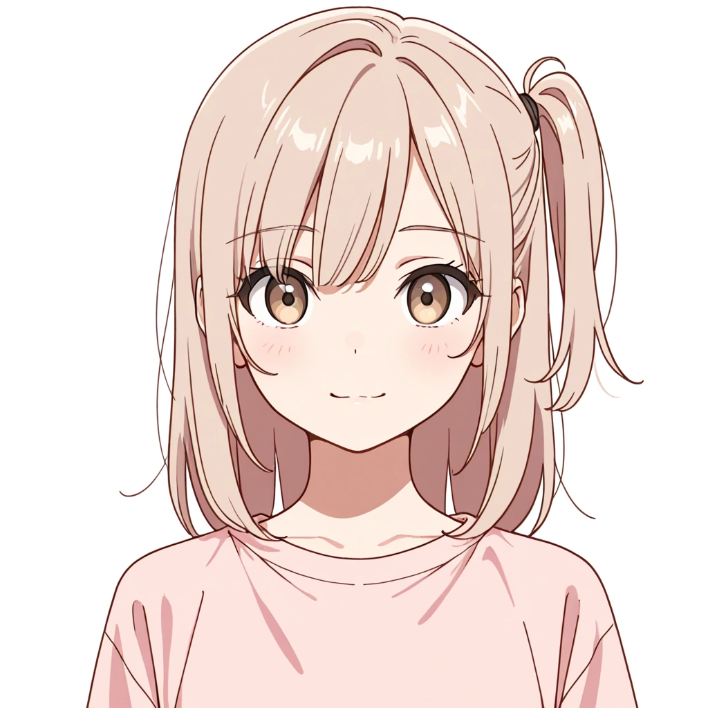 サイドアップの女性サンプル