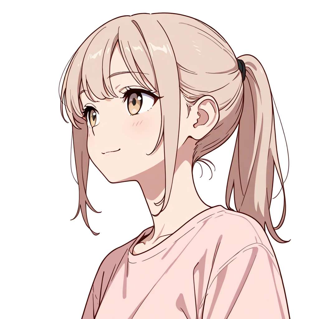 ポニーテールの女性サンプル