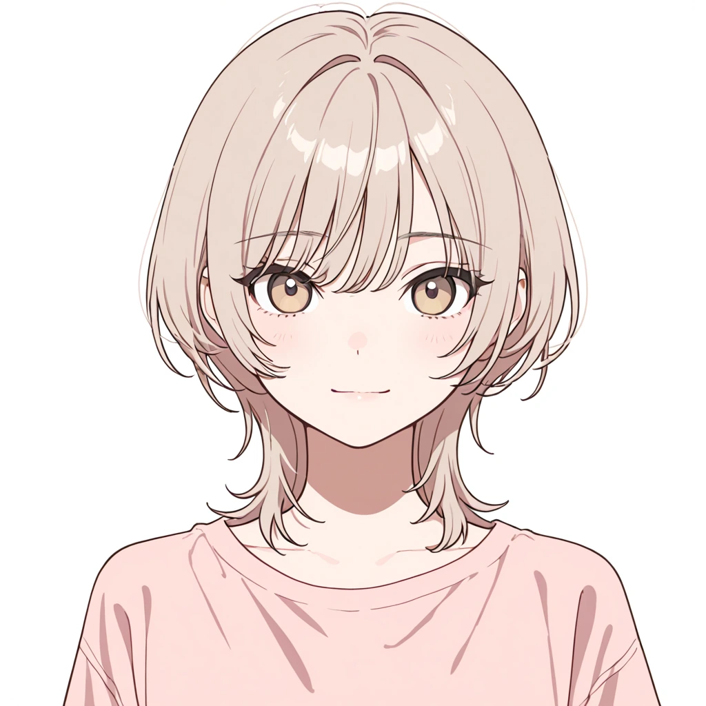 ウルフカットの女性サンプル