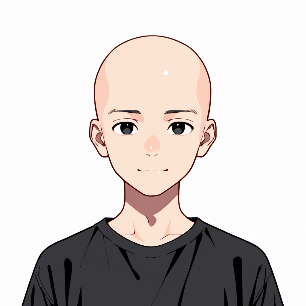 スキンヘッドの男性サンプル