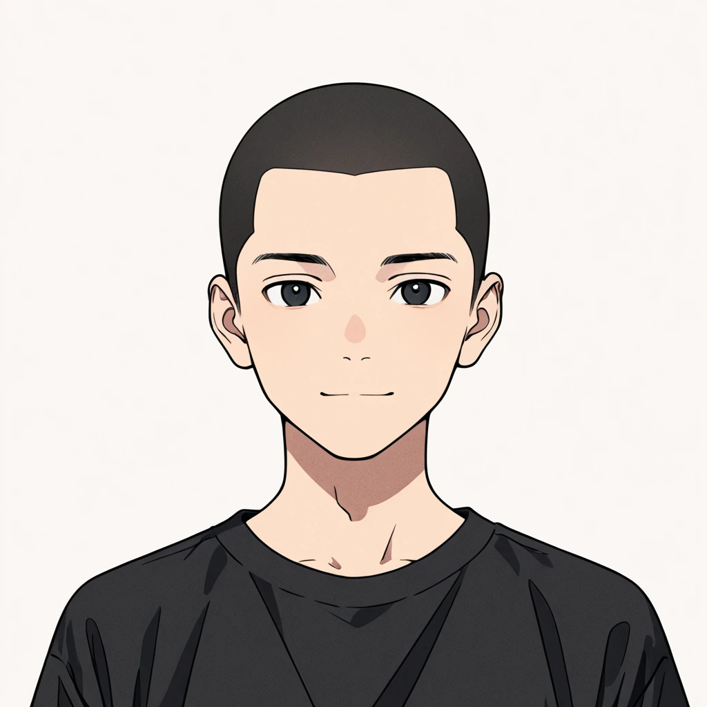 坊主の男性サンプル