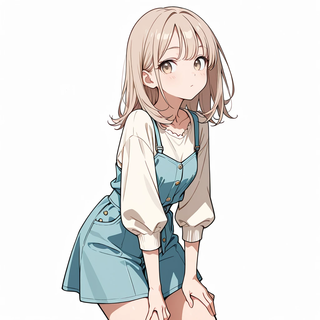 太ももに両手の女性サンプル
