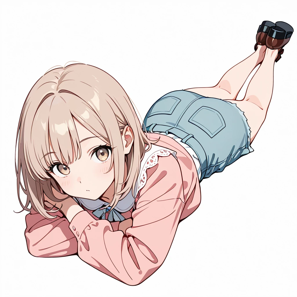 うつ伏せの女性サンプル