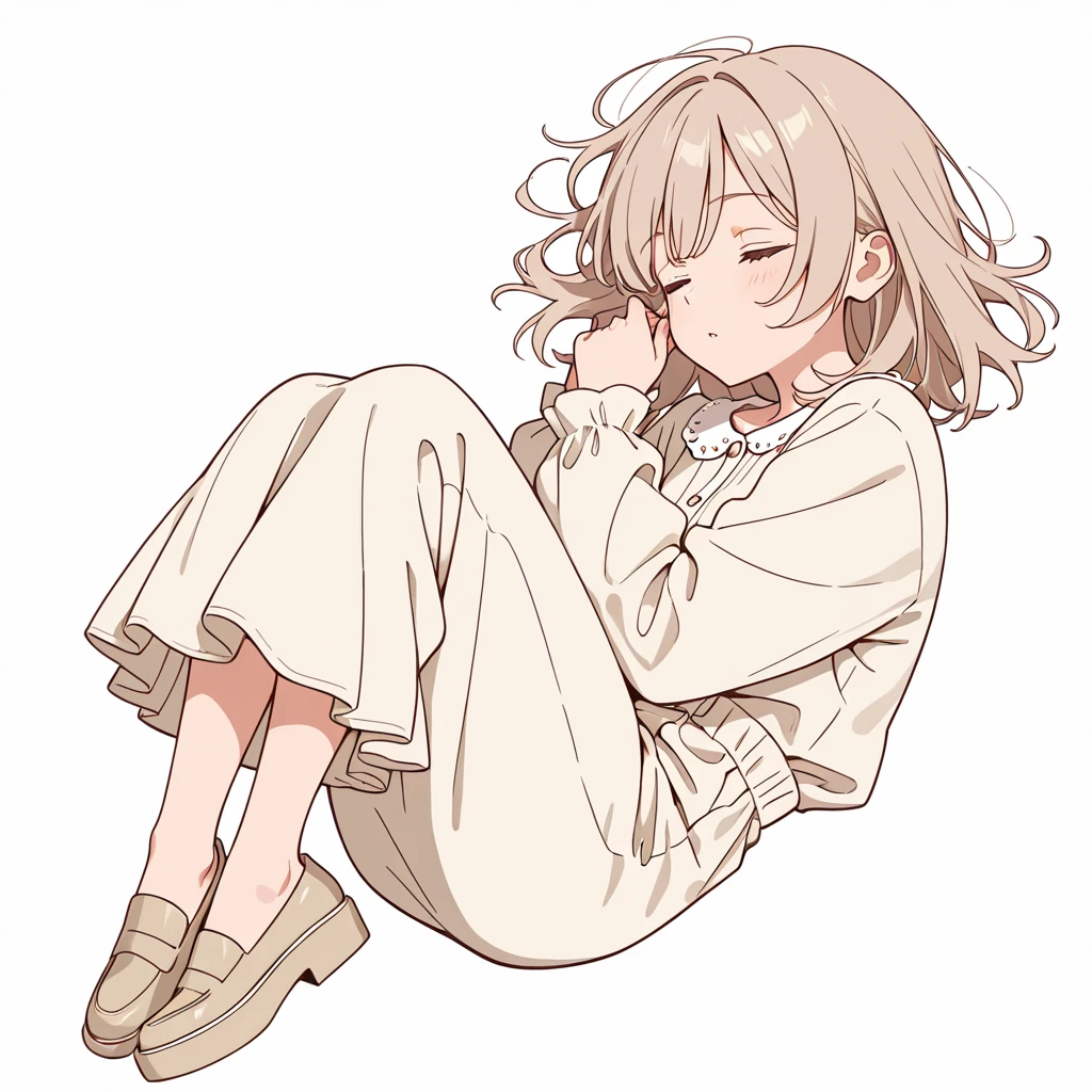 寝ているの女性サンプル