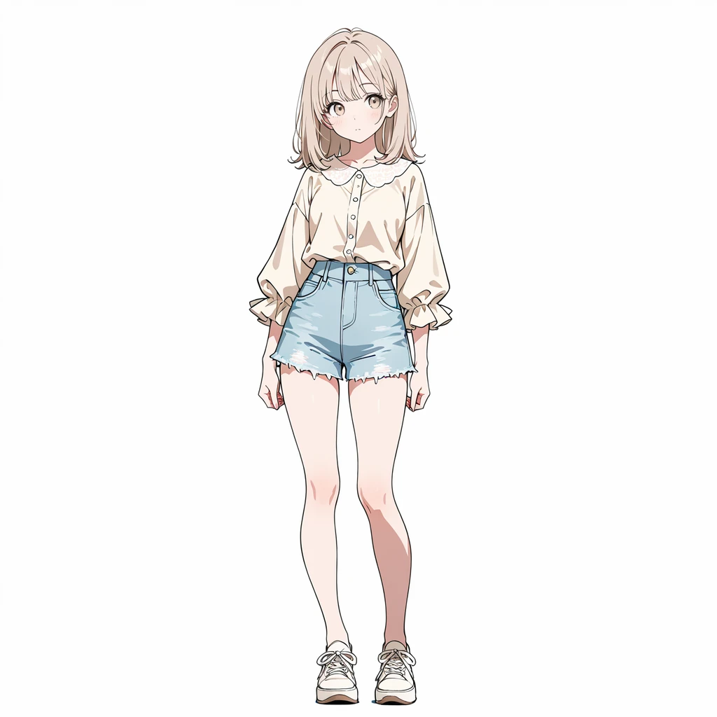 立ち姿勢の女性サンプル