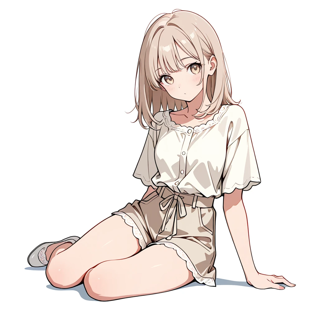 横座りの女性サンプル